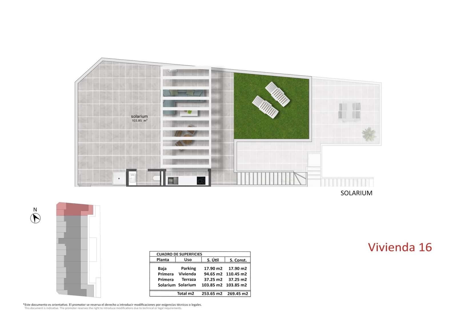 3 makuuhuone Rivitalo myytävänä paikassa Pilar de la Horadada mukana uima-altaan - 395 900 € (Ref: 9452316)