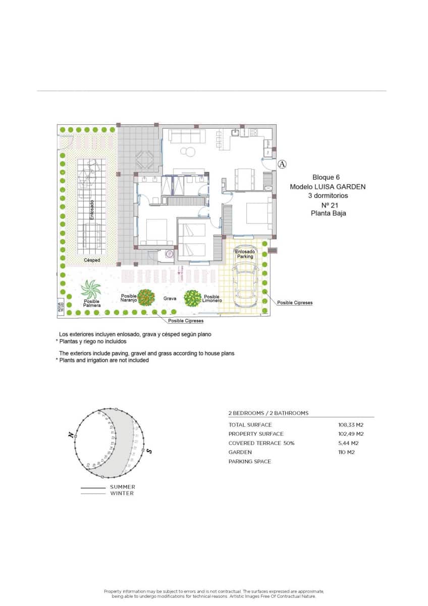 3 slaapkamer Bungalow te koop in Ciudad Quesada met zwembad - € 383.500 (Ref: 9452854)