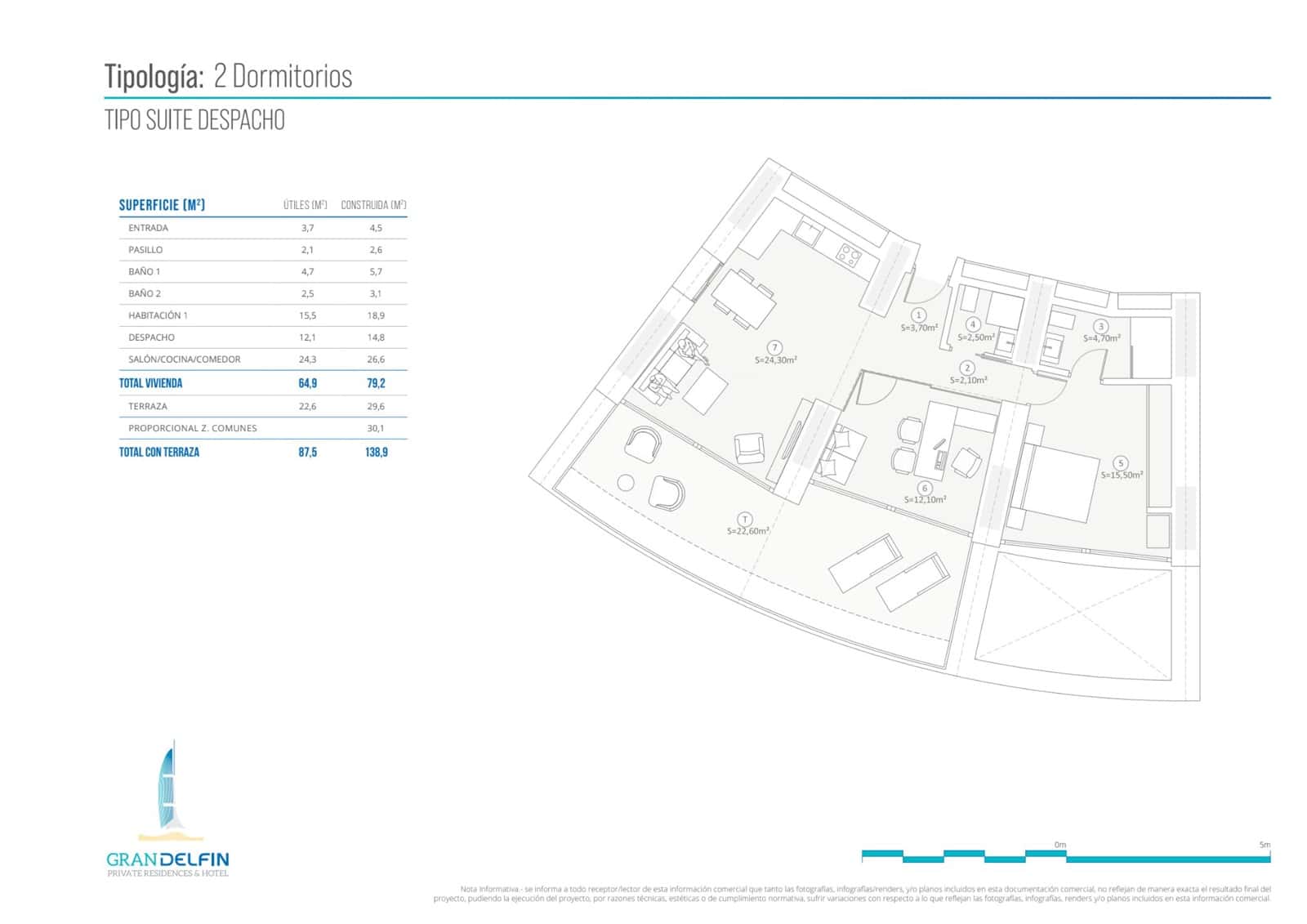 2 Zimmer Apartment zu verkaufen in Benidorm mit Pool Garage - 1.058.000 € (Ref: 9707812)