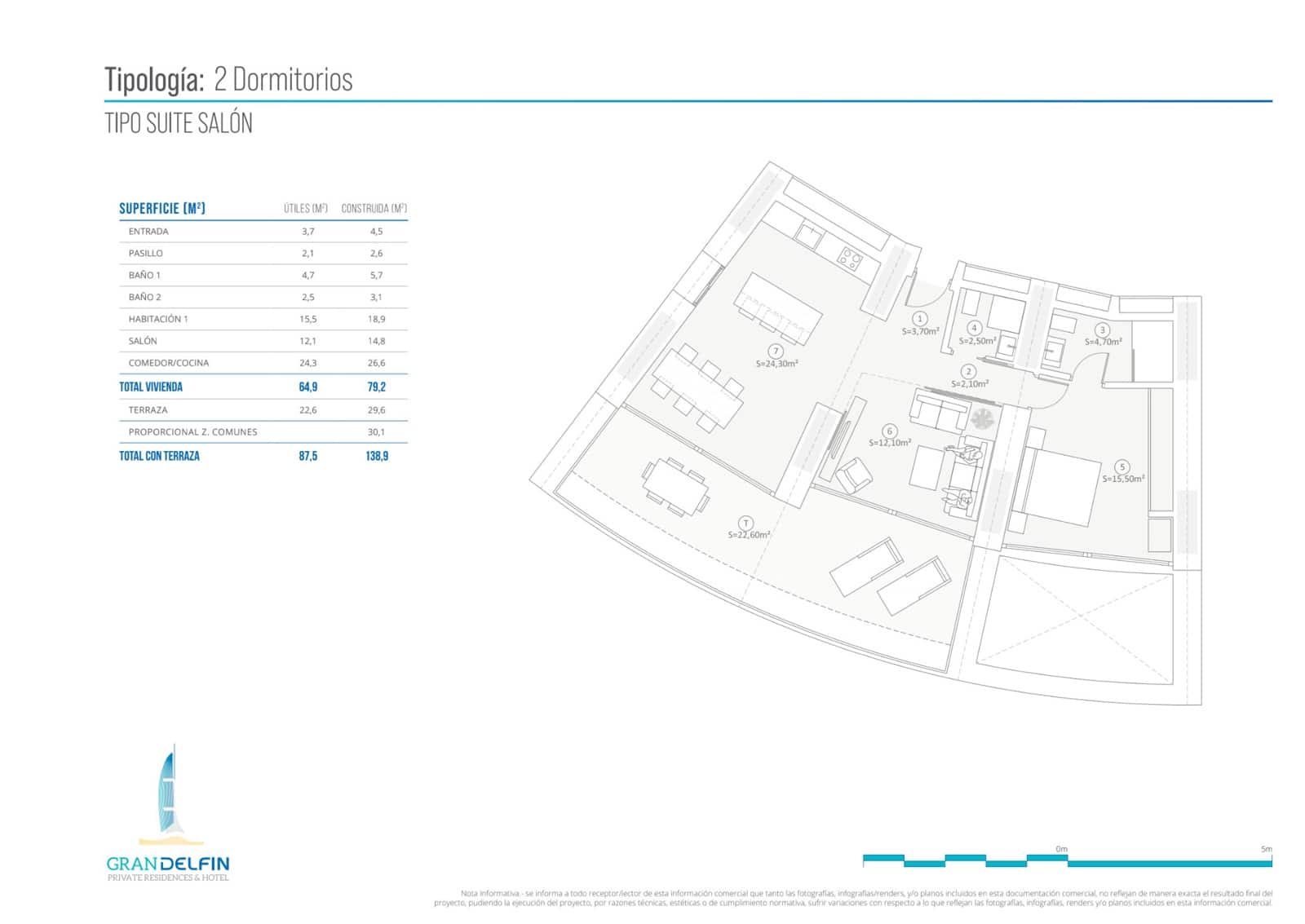 2 Zimmer Apartment zu verkaufen in Benidorm mit Pool Garage - 1.058.000 € (Ref: 9707812)