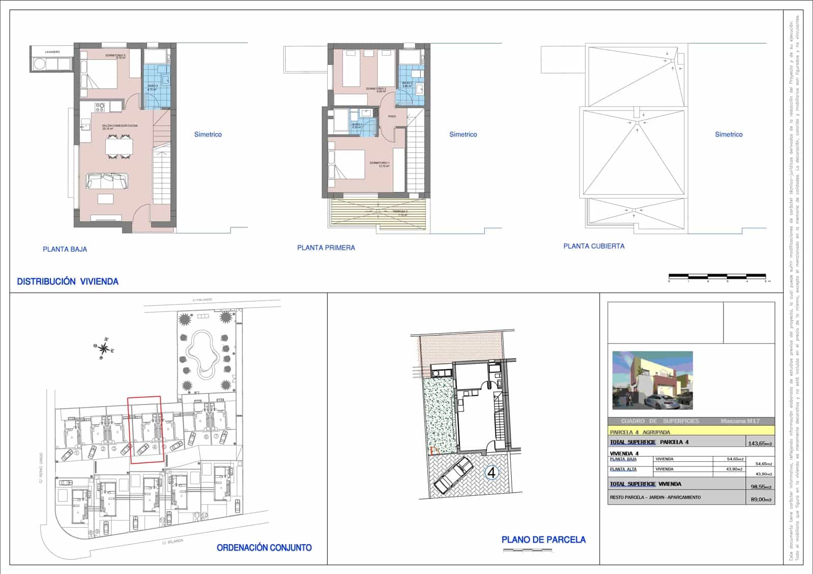 3 soveværelse Rækkehus til salg i Elche / Elx med swimmingpool garage - € 459.000 (Ref: 9707818)