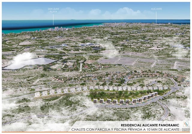 3 chambre Villa/Maison à vendre à Muchamiel / Mutxamel avec garage - 450 000 € (Ref: 9707825)