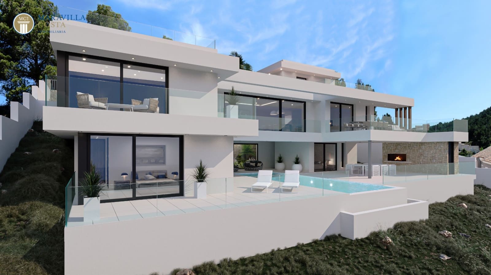 4 camera da letto Villa in vendita in Calpe / Calp con garage - 1.895.000 € (Rif: 7897373)