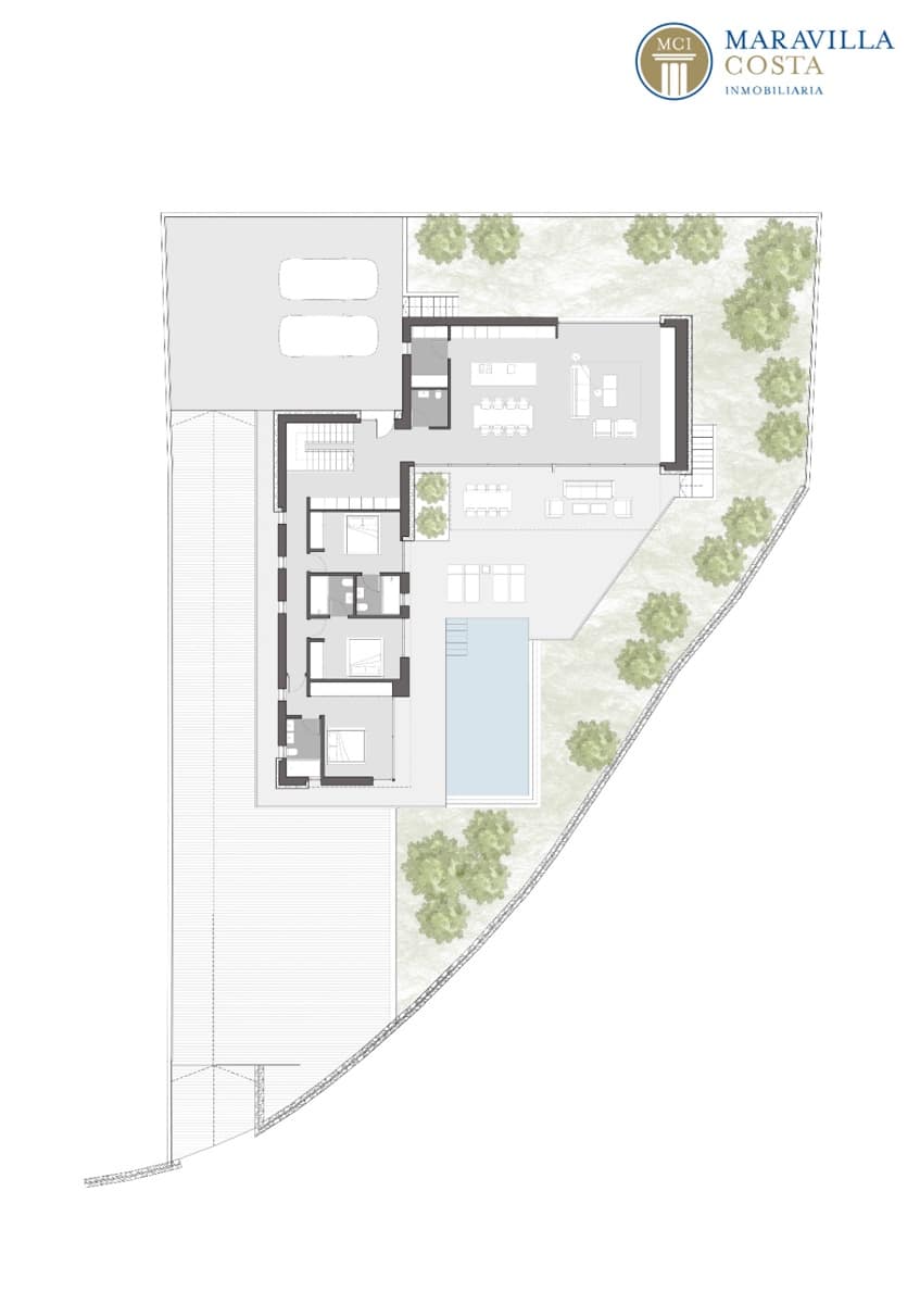 4 makuuhuone Huvila myytävänä paikassa Teulada mukana uima-altaan 
autotalli - 1 995 000 € (Ref: 8640023)