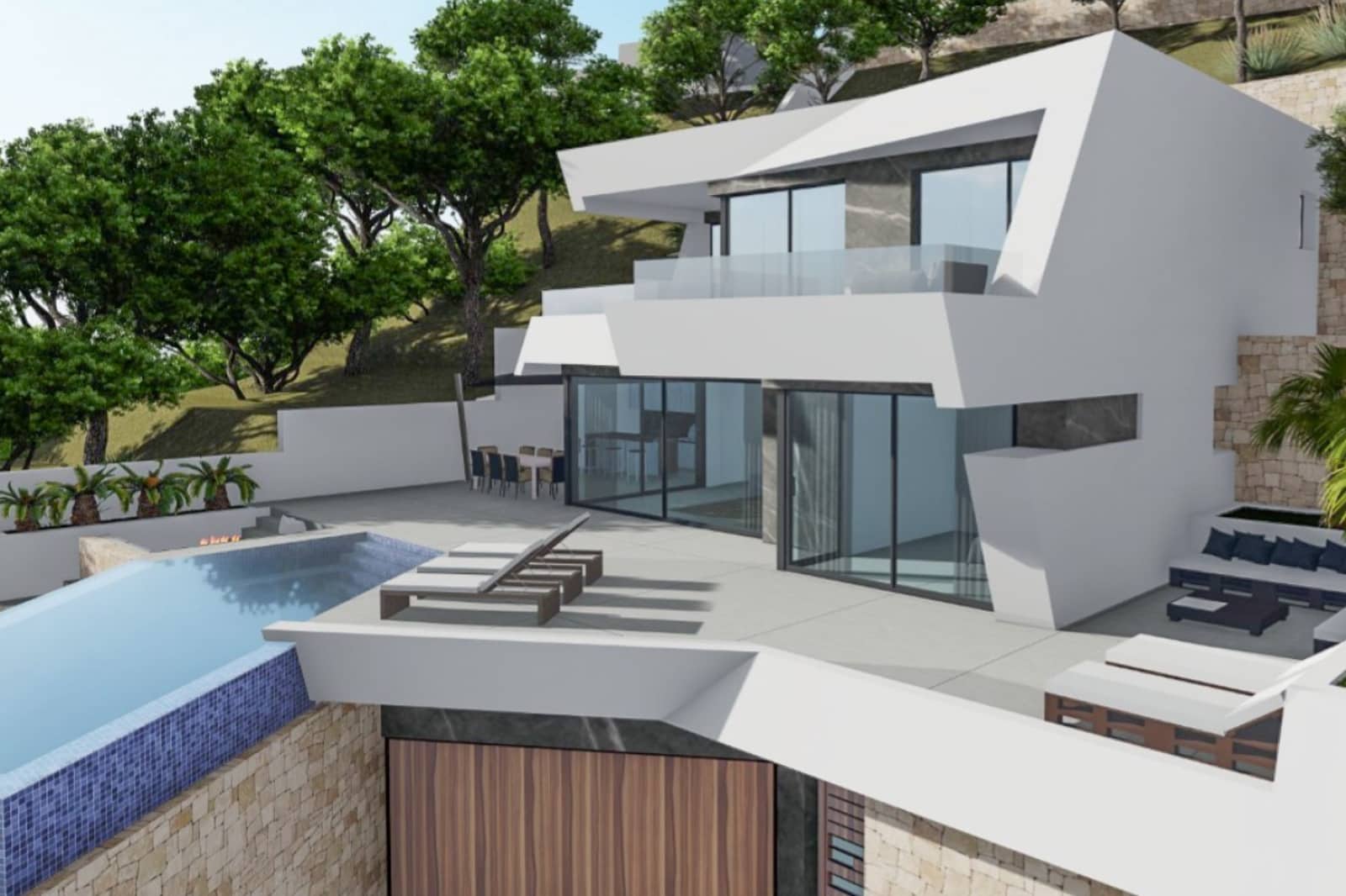 Chalet de 4 habitaciones en Calpe / Calp en venta con piscina - 1.690.000 € (Ref: 9640892)