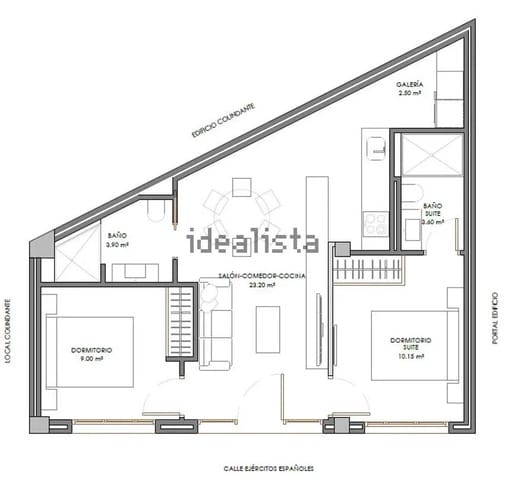 1 camera da letto Monolocale da affittare in Alfaz del Pi / L'Alfàs del Pi con piscina garage - 1.400 € (Rif: 9885001)
