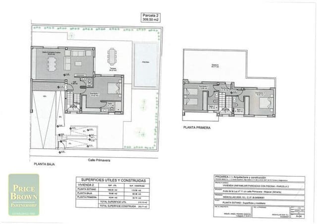 3 makuuhuone Paritalo myytävänä paikassa Mojácar mukana uima-altaan - 575 000 € (Ref: 9110977)