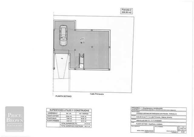 3 makuuhuone Paritalo myytävänä paikassa Mojácar mukana uima-altaan - 575 000 € (Ref: 9110977)