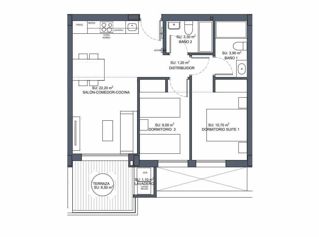2 slaapkamer Flat te koop in Benijofar met zwembad garage - € 247.000 (Ref: 8394634)