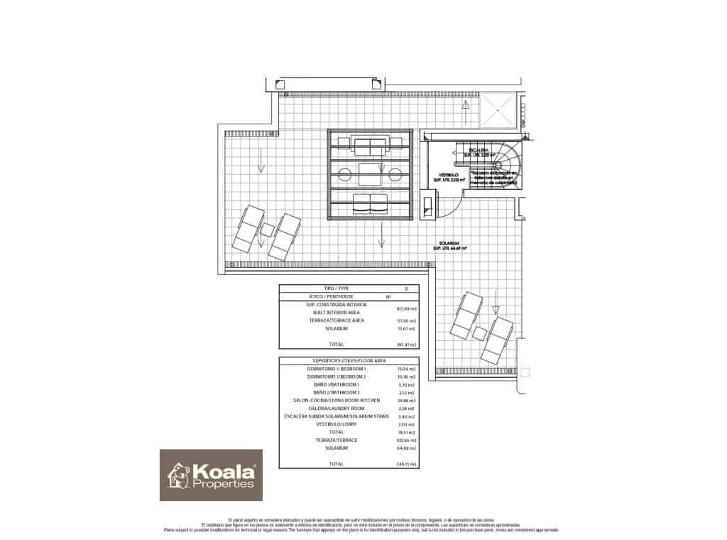 2 bedroom Penthouse for sale in Villamartin with pool garage - € 449,500 (Ref: 8436698)