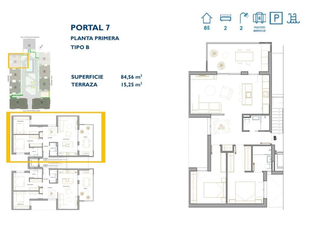 2 slaapkamer Appartement te koop in San Pedro del Pinatar met zwembad - € 224.900 (Ref: 8459510)
