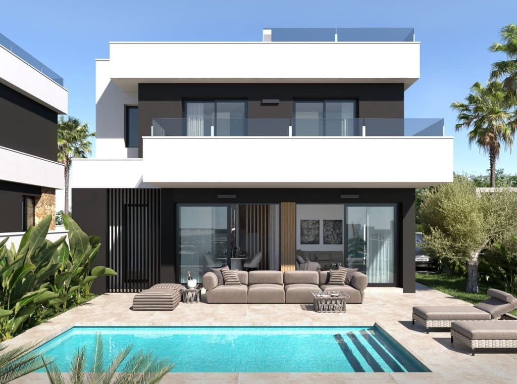 Chalet de 3 habitaciones en Ciudad Quesada en venta con piscina - 555.000 € (Ref: 8690926)