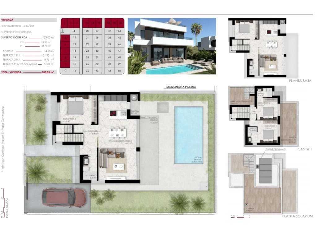Chalet de 3 habitaciones en Ciudad Quesada en venta con piscina - 555.000 € (Ref: 8690926)
