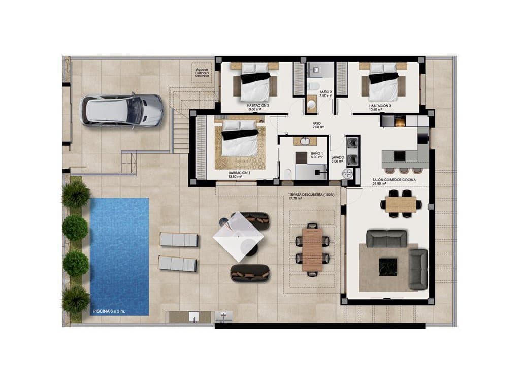 3 chambre Villa/Maison à vendre à Rojales avec piscine - 460 000 € (Ref: 8743153)