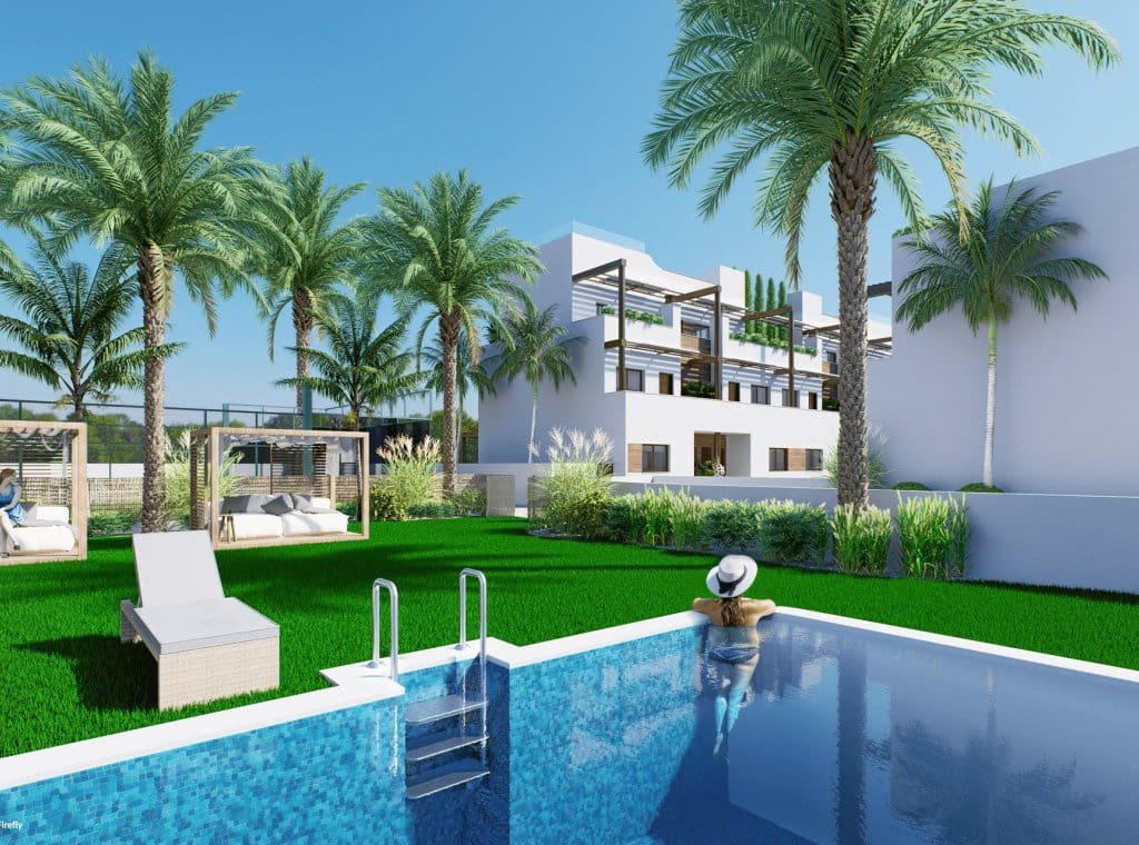 2 soveværelse Bungalow til salg i Pilar de la Horadada med swimmingpool - € 334.000 (Ref: 9124367)