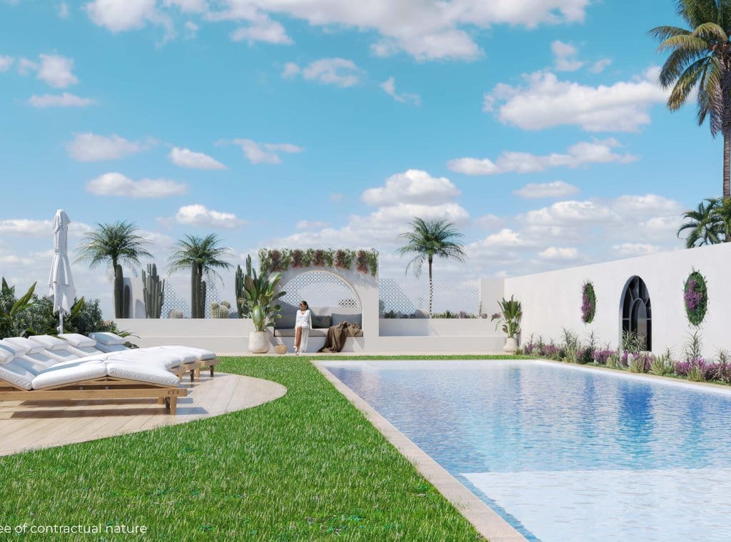 2 quarto Bungalow para venda em Ciudad Quesada com piscina garagem - 305 000 € (Ref: 9141160)