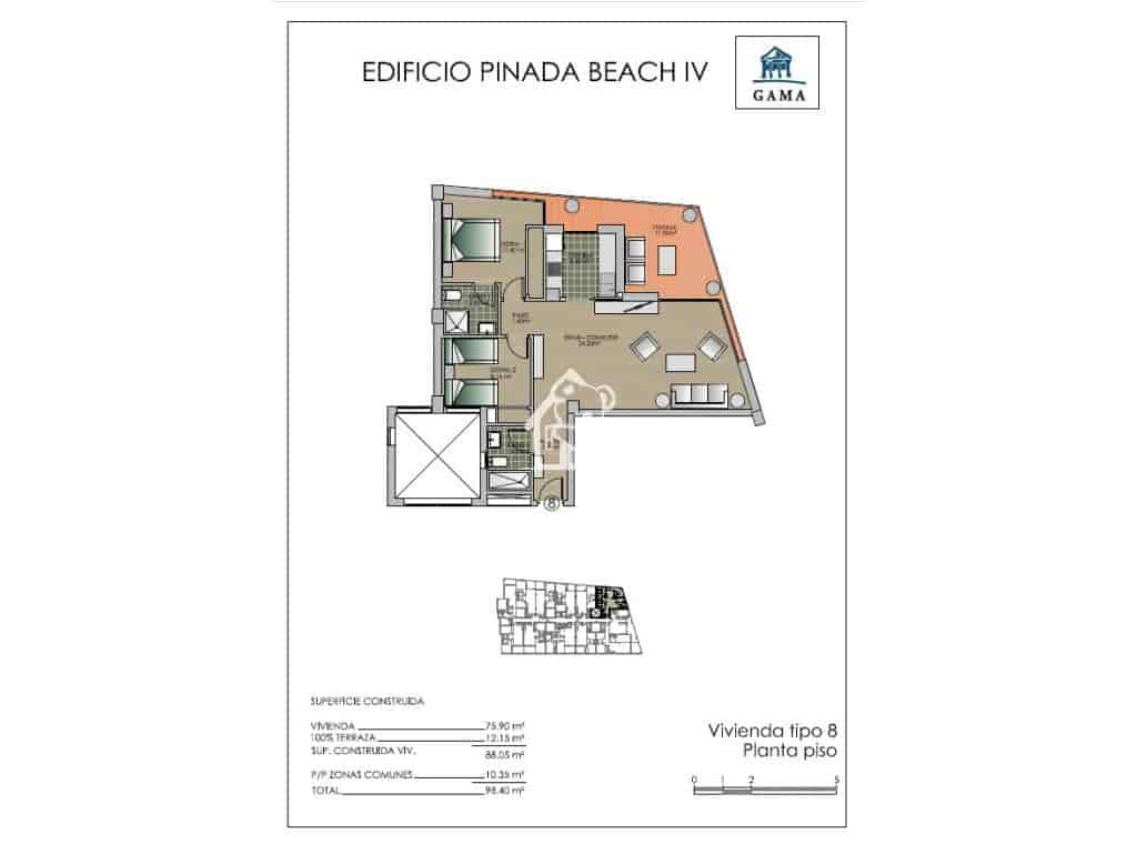 2 bedroom Beach Apartment for rent in La Mata with pool - € 1,500 (Ref: 9719319)