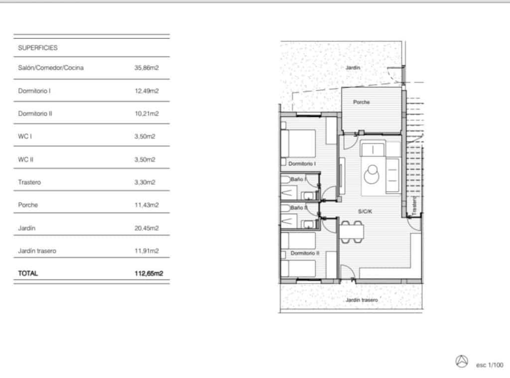 2 slaapkamer Appartement te koop in San Miguel de Salinas met zwembad - € 199.000 (Ref: 9770138)