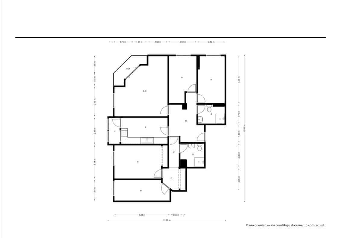4 makuuhuone Asunto myytävänä paikassa Palma de Mallorca - 396 000 € (Ref: 9568883)