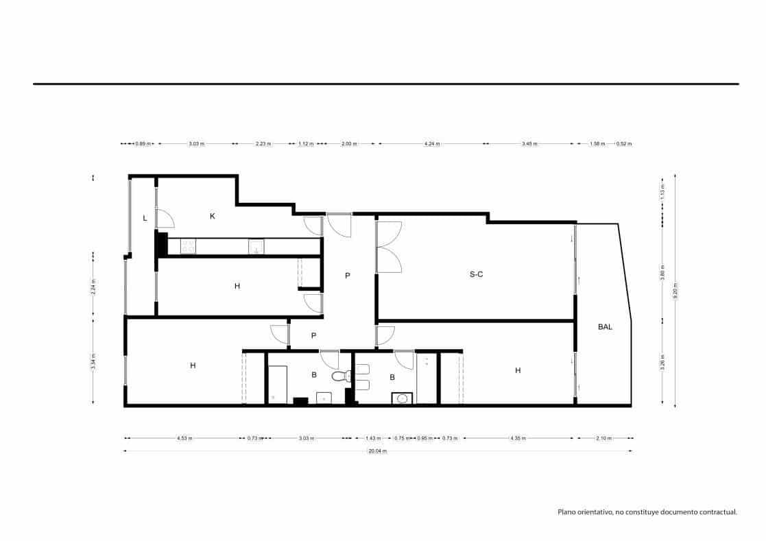 Piso de 3 habitaciones en Palma de Mallorca en venta - 382.500 € (Ref: 9568886)