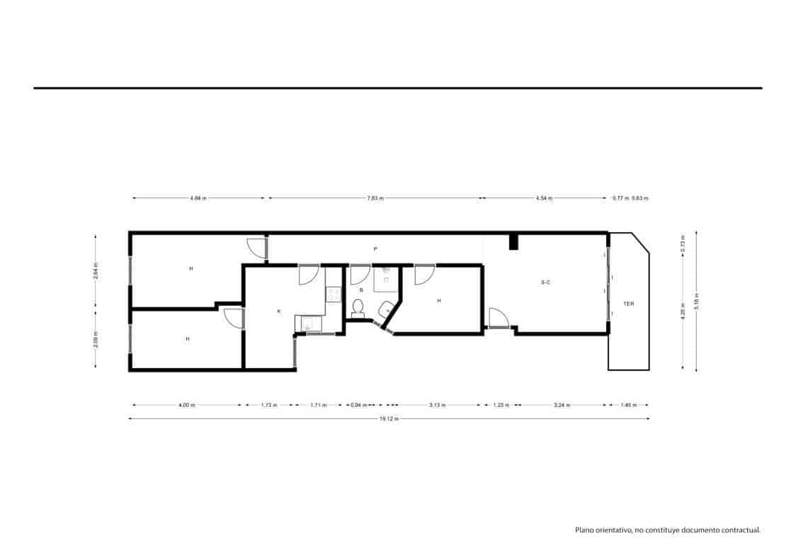 3 Zimmer Wohnung zu verkaufen in Palma de Mallorca - 275.000 € (Ref: 9586653)