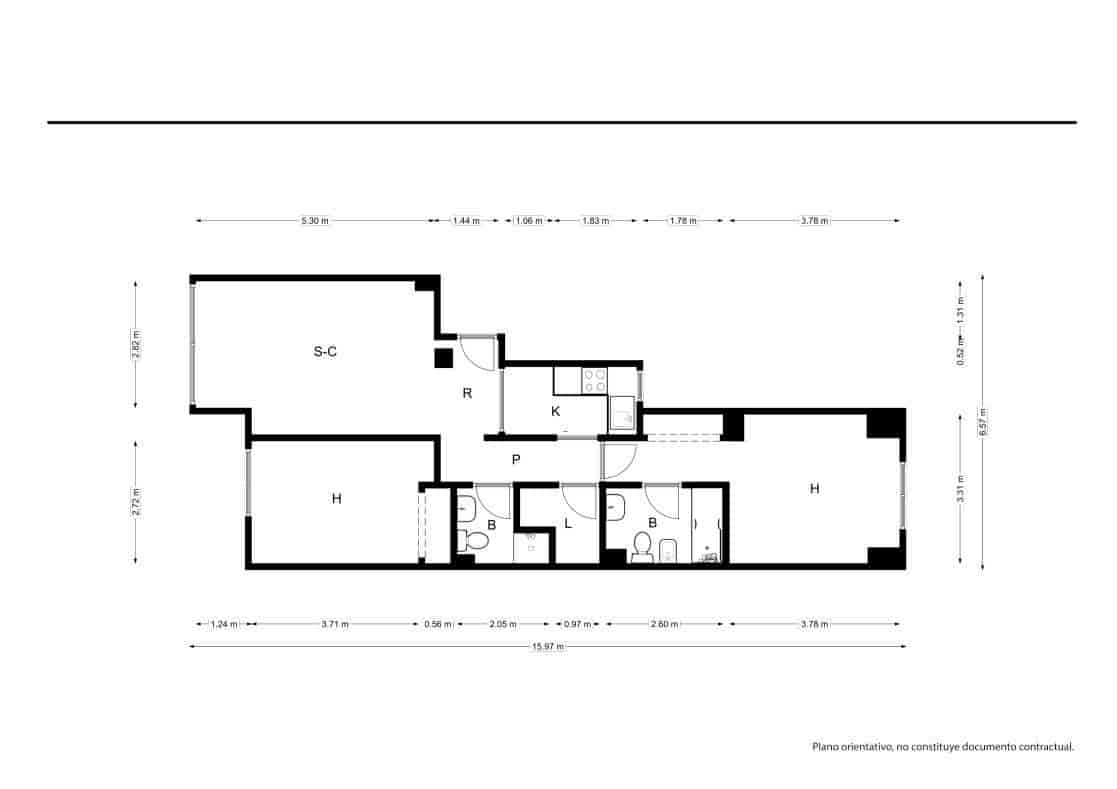 2 sovrum Lägenhet till salu i Palma de Mallorca - 230 000 € (Ref: 9586654)