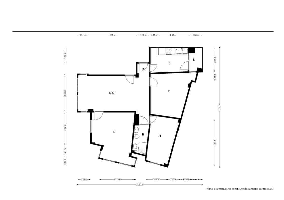 3 soveværelse Lejlighed til salg i Palma de Mallorca - € 255.000 (Ref: 9599663)
