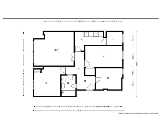 3 soverom Leilighet til salgs i Palma de Mallorca - € 270 000 (Ref: 9700119)