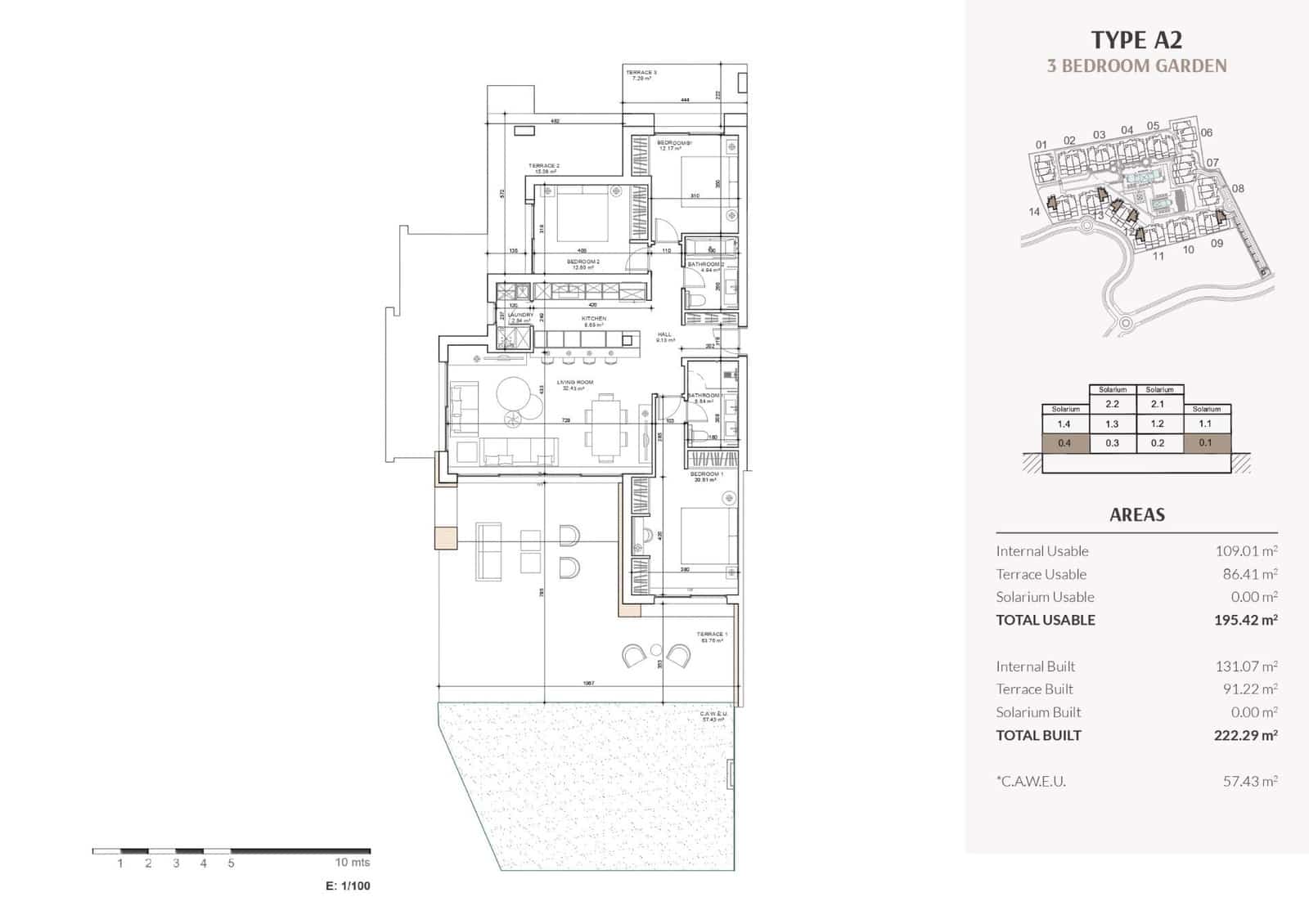 3 makuuhuone Huoneisto myytävänä paikassa Estepona mukana uima-altaan 
autotalli - 855 000 € (Ref: 8275342)
