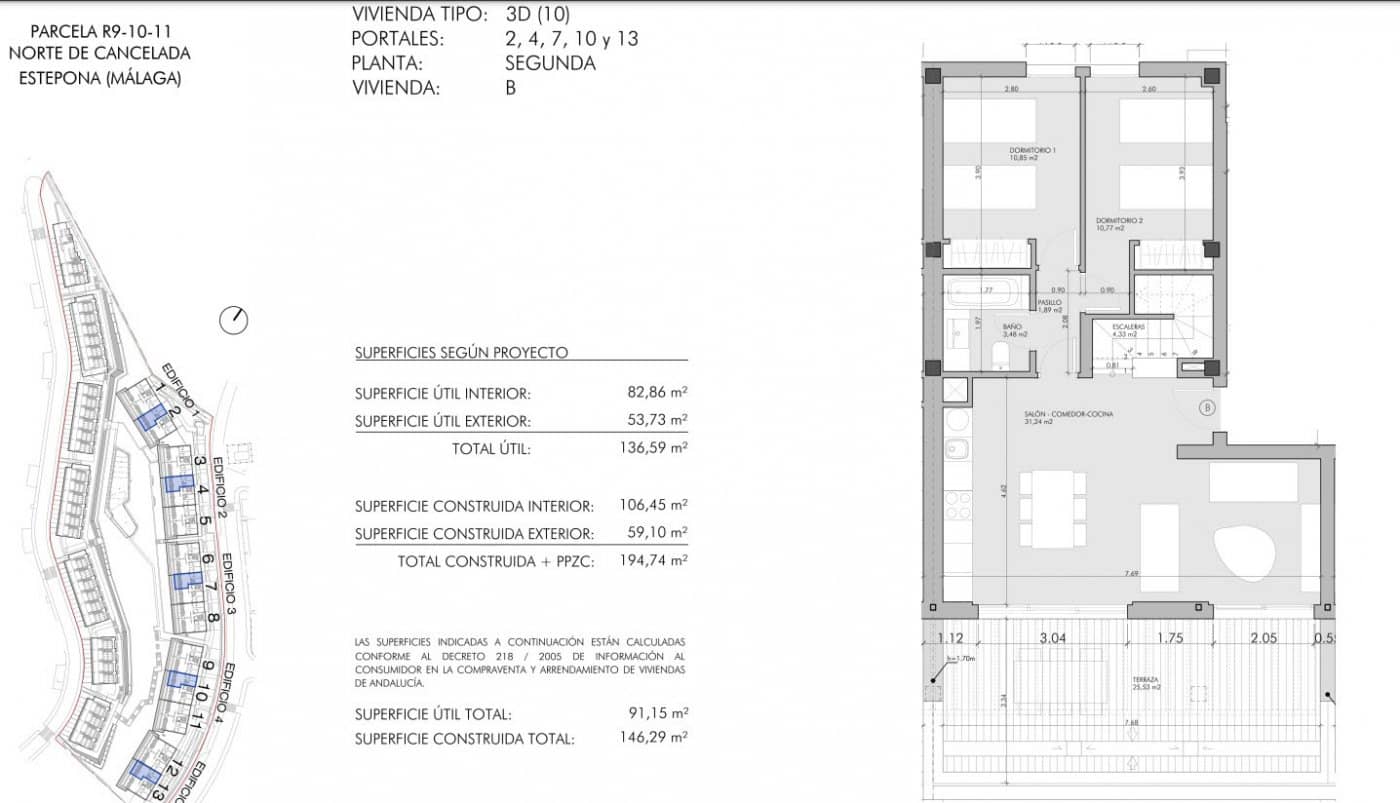3 quarto Apartamento para venda em Cancelada com piscina garagem - 450 000 € (Ref: 8275343)
