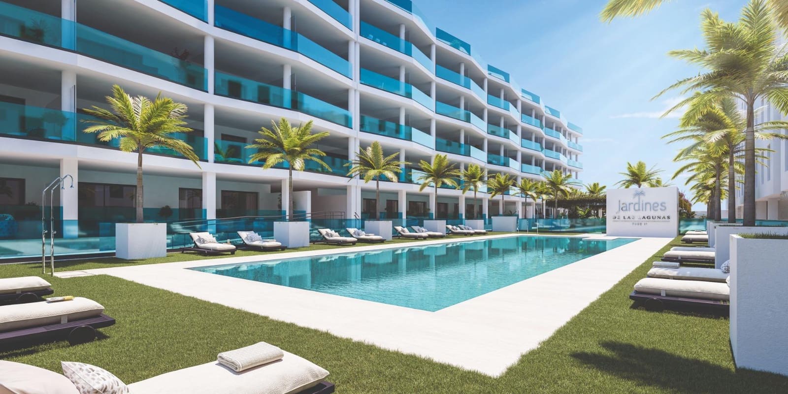 2 makuuhuone Asunto myytävänä paikassa Las Lagunas de Mijas mukana uima-altaan 
autotalli - 352 000 € (Ref: 8275348)