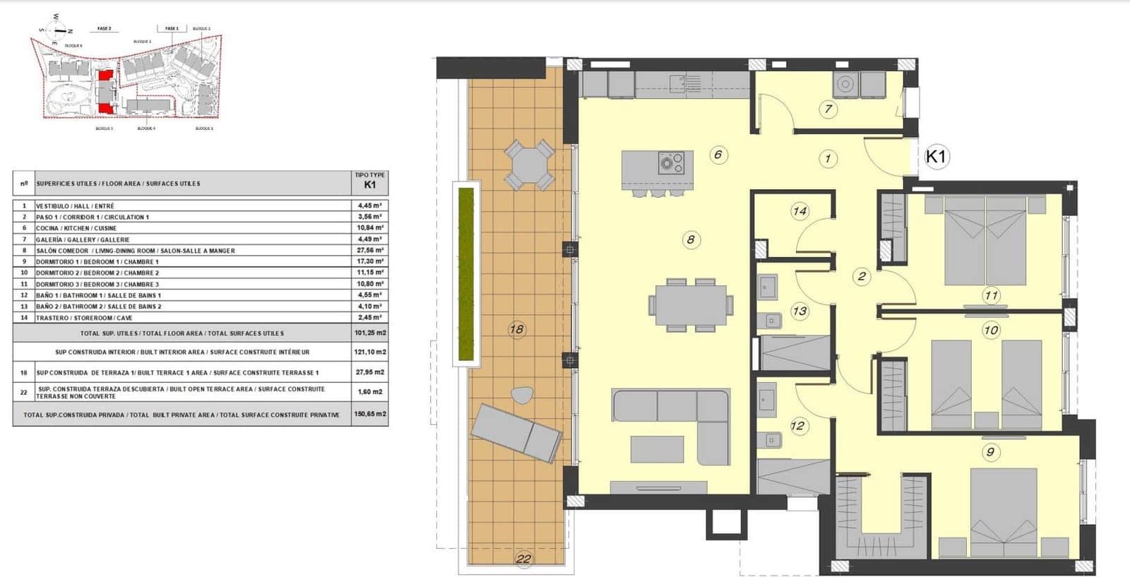 3 makuuhuone Huoneisto myytävänä paikassa Atalaya-Isdabe mukana uima-altaan 
autotalli - 732 000 € (Ref: 8275355)