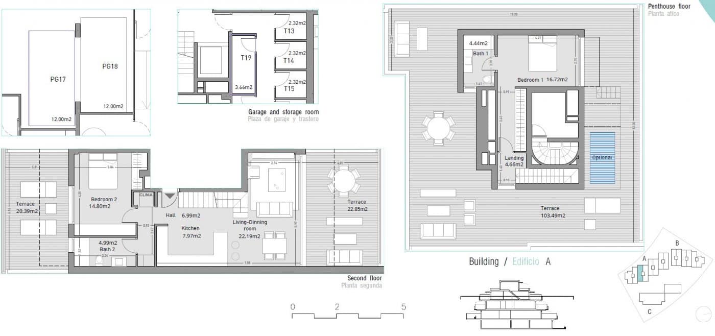 2 bedroom Penthouse for sale in Estepona with pool garage - € 570,000 (Ref: 8275363)