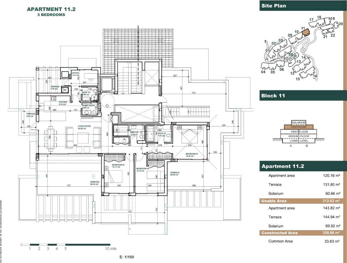 3 slaapkamer Penthouse te koop in Benahavis met zwembad garage - € 1.150.000 (Ref: 8275365)