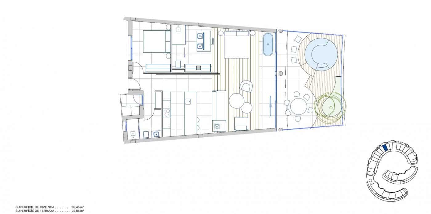 2 bedroom Penthouse for sale in Mijas with pool garage - € 1,190,000 (Ref: 8275390)