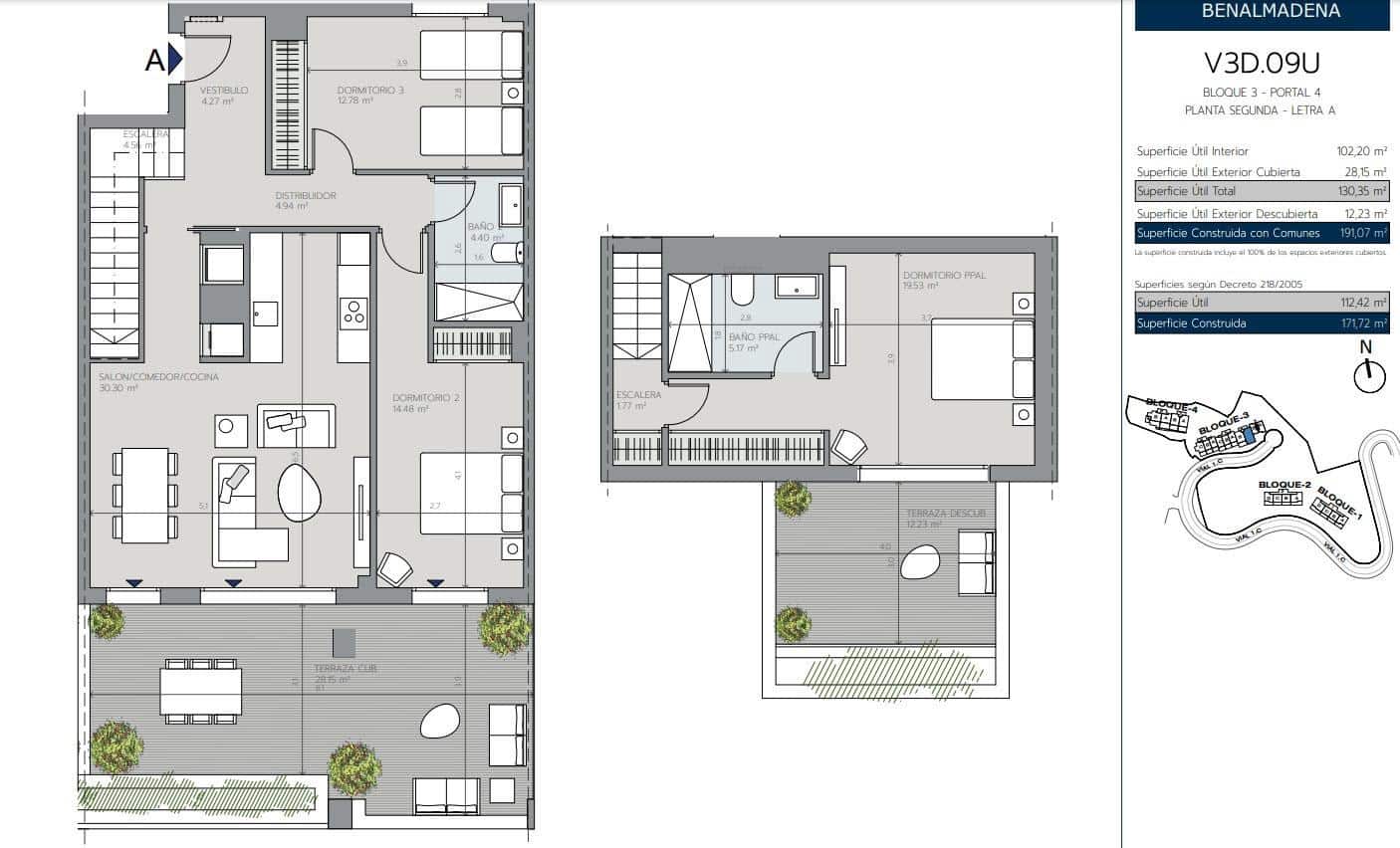 3 soveværelse Penthouse til salg i Torremuelle med swimmingpool garage - € 678.000 (Ref: 8275400)