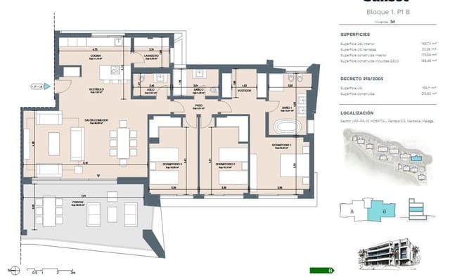 3 chambre Appartement à vendre à Marbella avec piscine garage - 1 250 000 € (Ref: 8275438)