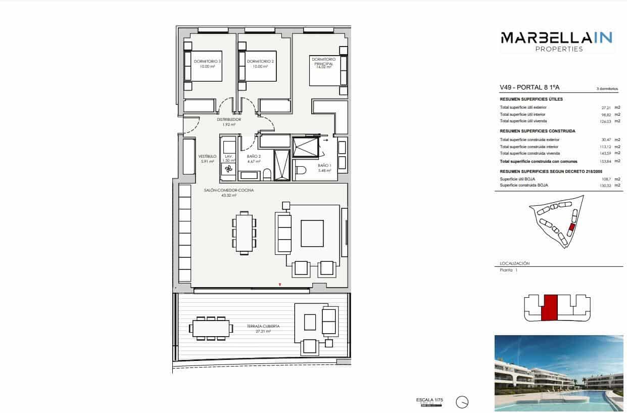 3 soverom Leilighet til salgs i Estepona med svømmebasseng garasje - € 735 000 (Ref: 8275439)