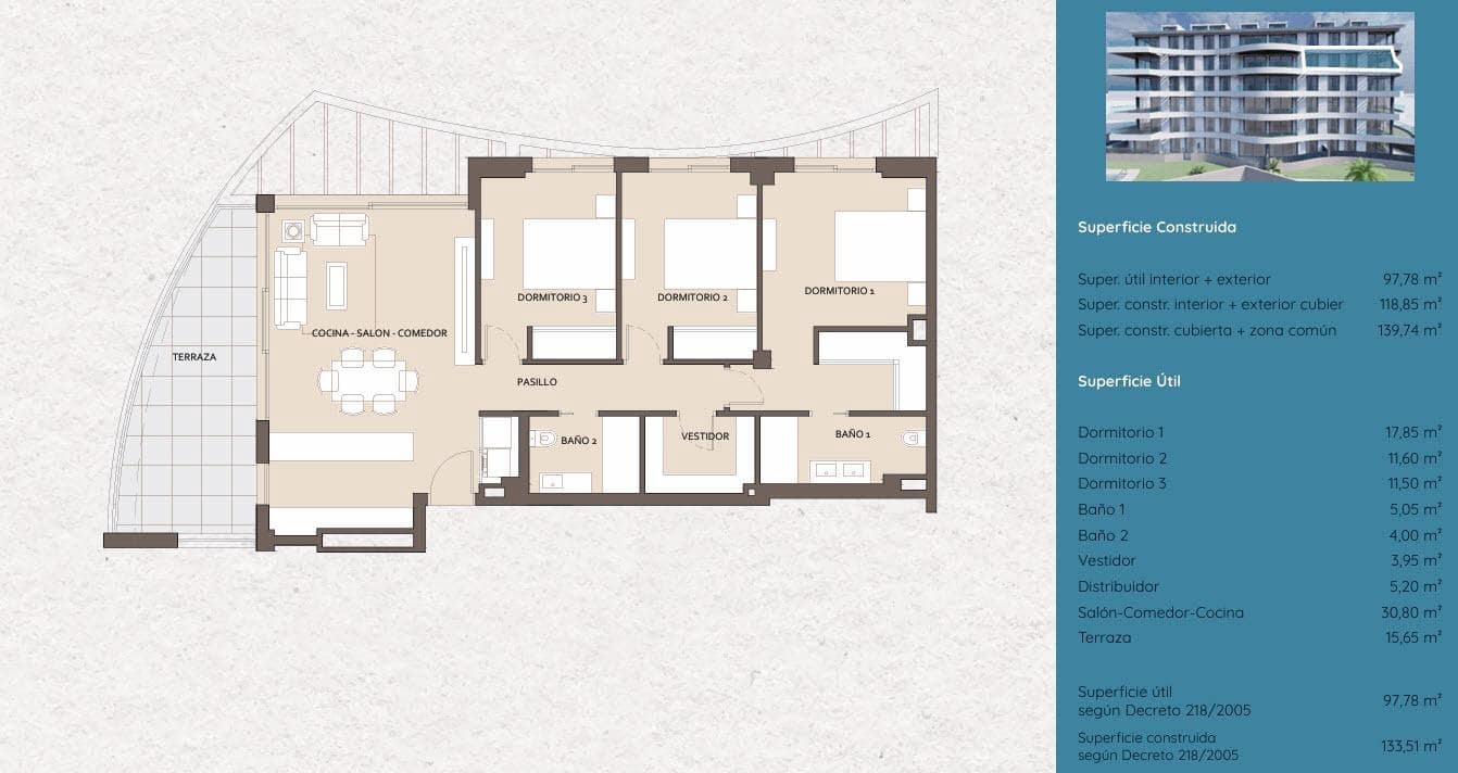 3 soverom Penthouse til salgs i Benalmadena med svømmebasseng garasje - € 1 400 000 (Ref: 8275455)