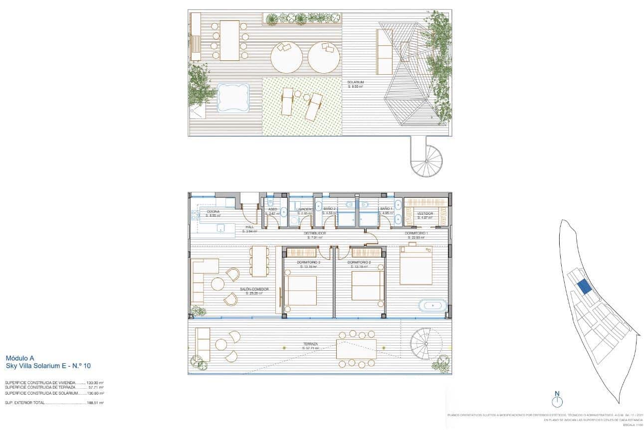 3 chambre Penthouse à vendre à Mijas avec piscine garage - 1 350 000 € (Ref: 8275459)