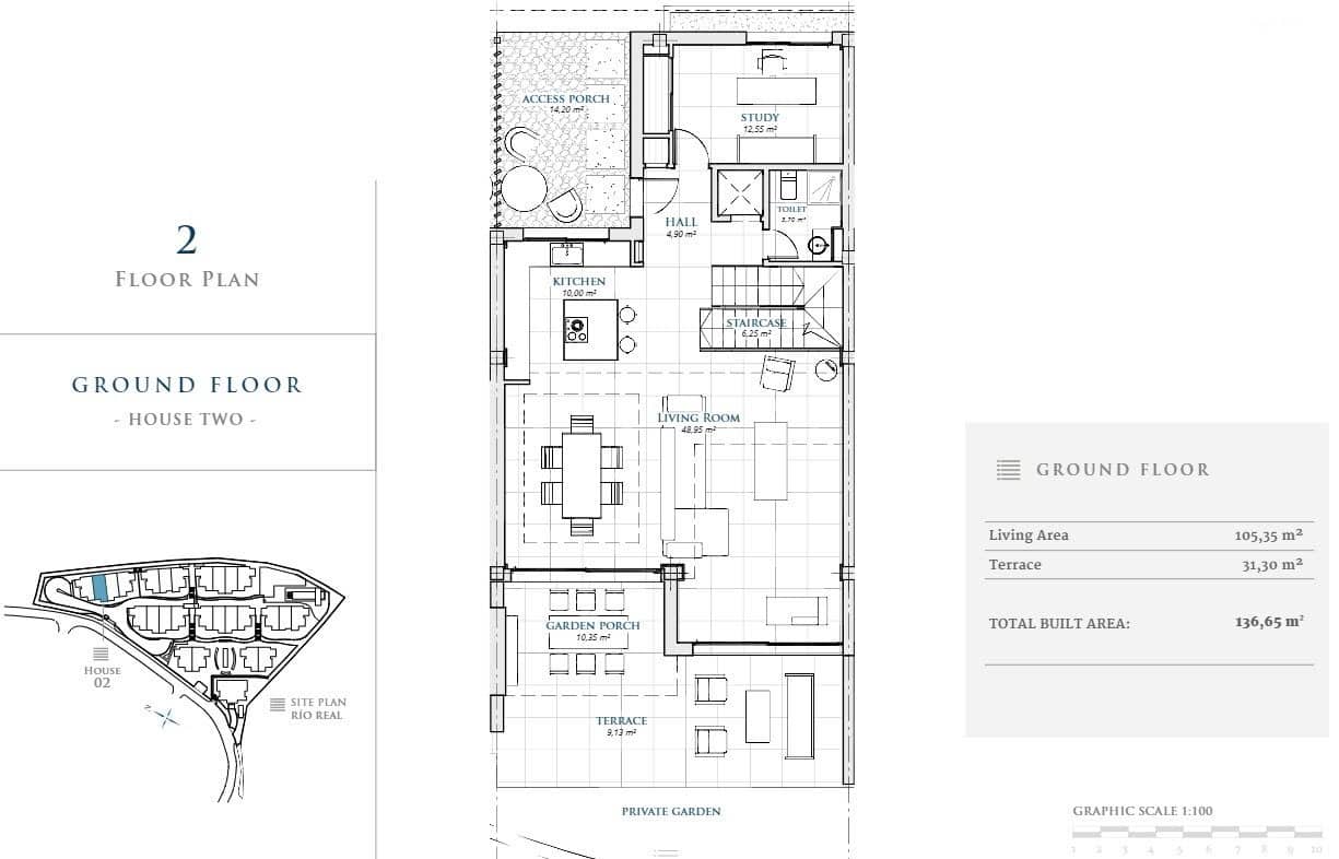 4 soverom Kjedet enebolig til salgs i Rio Real med svømmebasseng garasje - € 1 675 000 (Ref: 8275460)