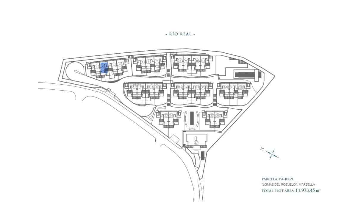 4 soverom Kjedet enebolig til salgs i Rio Real med svømmebasseng garasje - € 1 675 000 (Ref: 8275460)