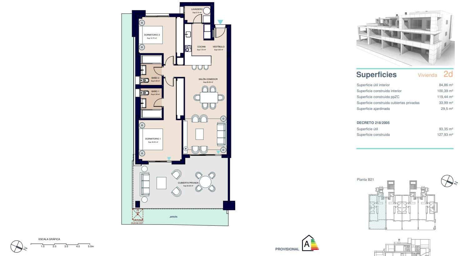 2 soverom Leilighet til salgs i New Golden Mile med svømmebasseng garasje - € 450 000 (Ref: 8538339)