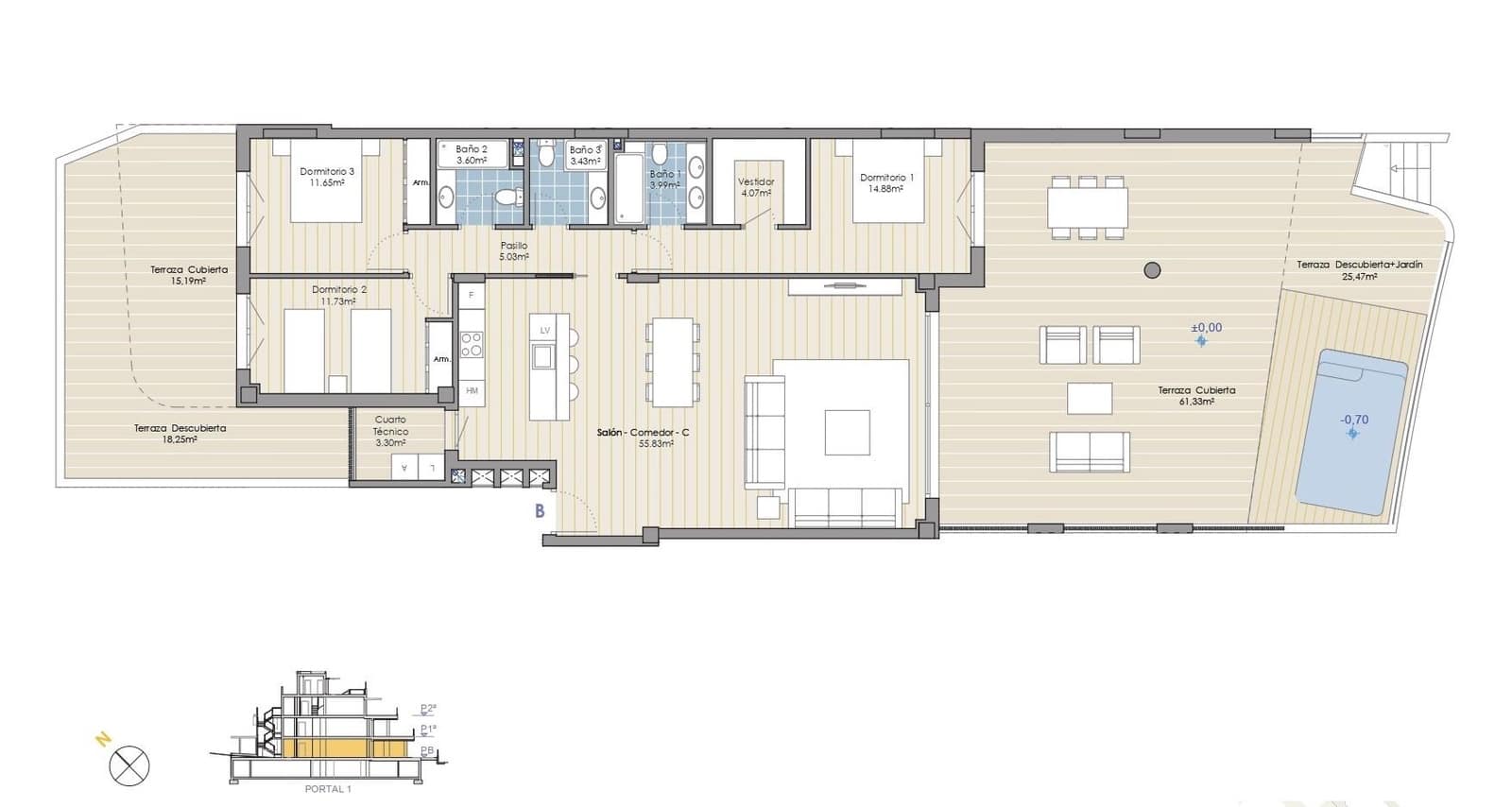 3 sypialnia Apartament na sprzedaż w La Reserva z garażem - 1 250 000 € (Ref: 8626932)