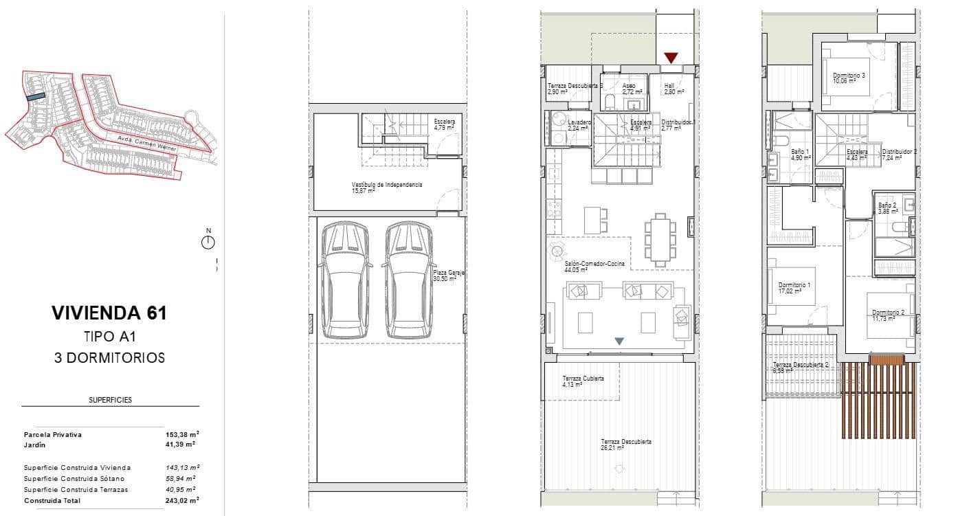 3 sypialnia Dom szeregowy na sprzedaż w El Faro z basenem garażem - 949 000 € (Ref: 8748056)