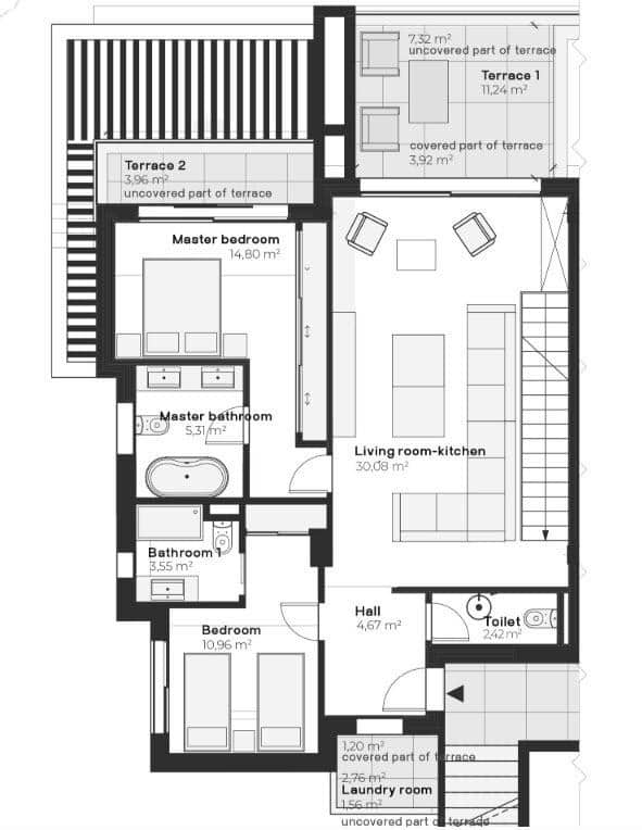2 quarto Apartamento para venda em Estepona com piscina garagem - 570 000 € (Ref: 8900439)