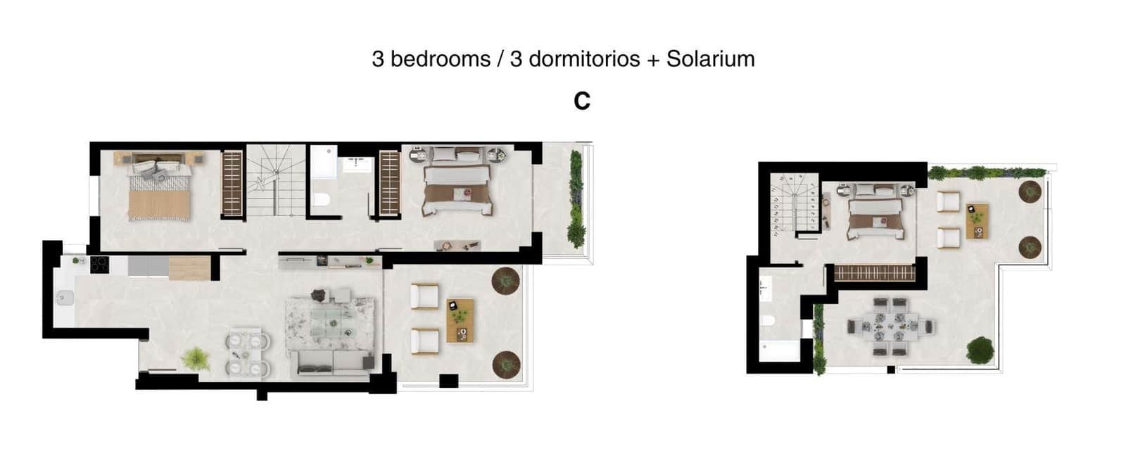 3 makuuhuone Huoneisto myytävänä paikassa Mijas mukana 
autotalli - 552 000 € (Ref: 9177332)