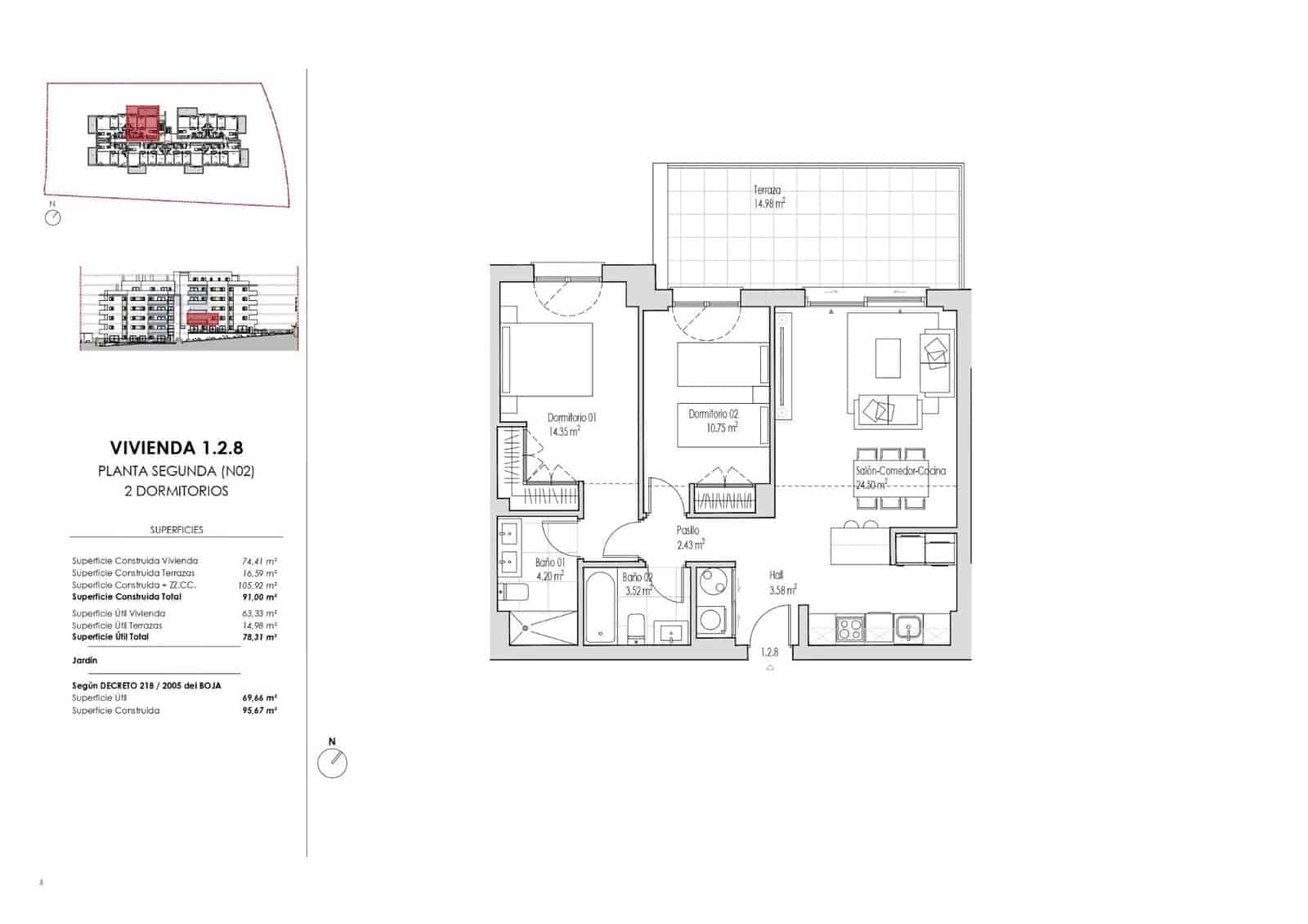 2 Zimmer Wohnung zu verkaufen in Estepona mit Garage - 438.000 € (Ref: 9583779)