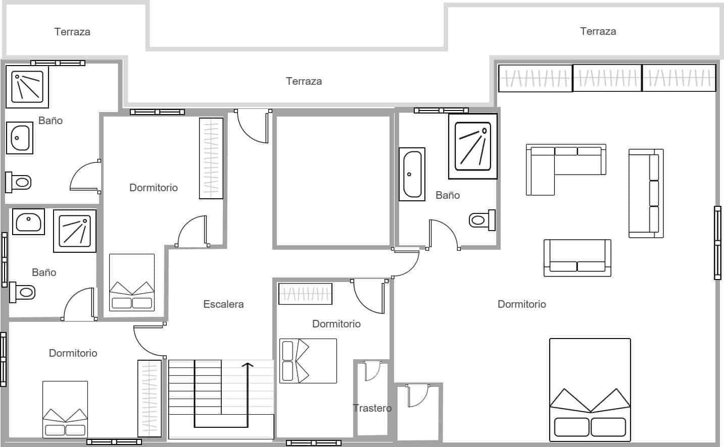 5 quarto Penthouse para venda em Marbella com garagem - 1 550 000 € (Ref: 9878935)