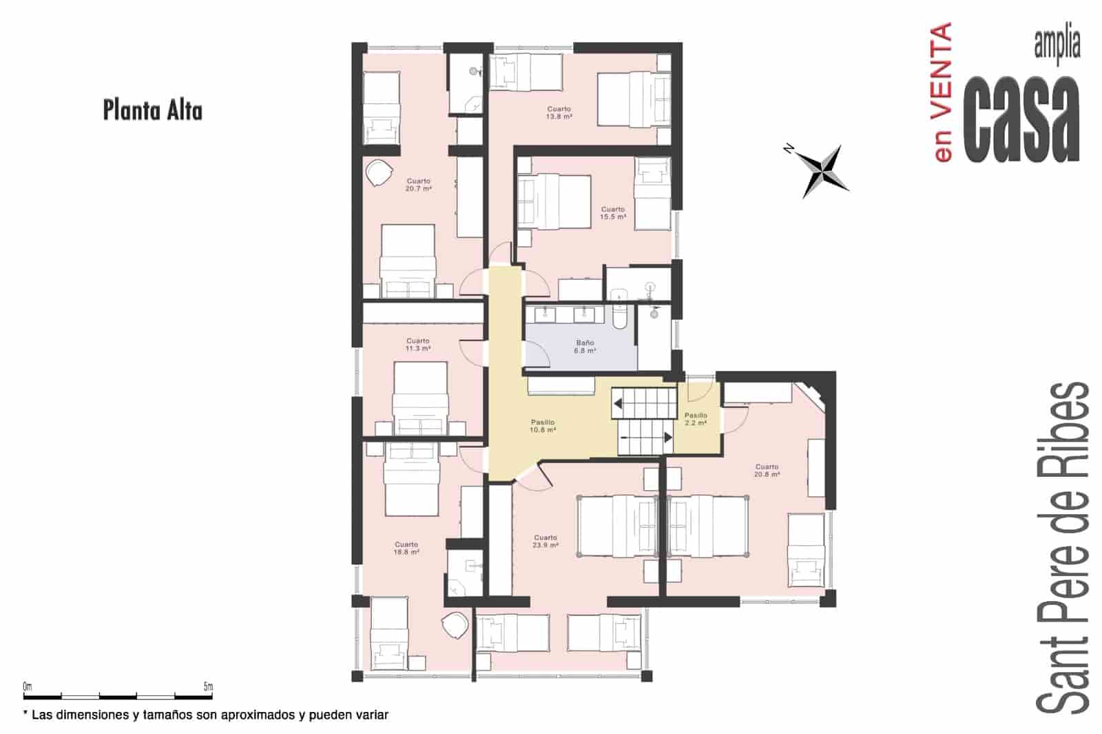 7 chambre Villa/Maison à vendre à Sant Pere de Ribes avec piscine garage - 679 000 € (Ref: 9650706)